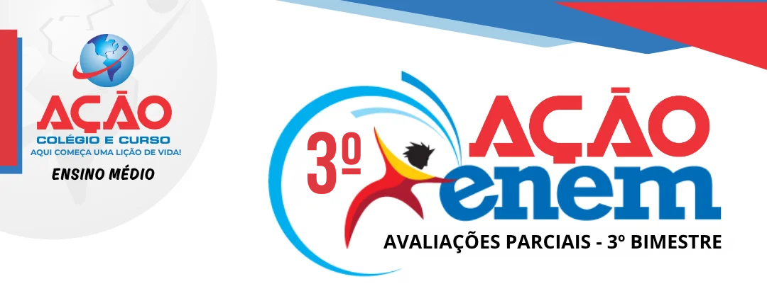 Banner do 3º AÇÃO ENEM 2026
